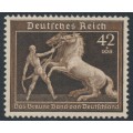 GERMANY - 1939 42+108pf brown Brown Ribbon Horse Race, MNH – Michel # 699