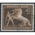 GERMANY - 1939 42+108pf brown Brown Ribbon Horse Race, used – Michel # 699