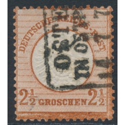GERMANY - 1872 2½Gr red-brown Large Shield, used – Michel # 21a