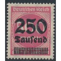 GERMANY - 1923 250Tausend on 500Mk red Numeral, thick paper, MNH – Michel # 295z