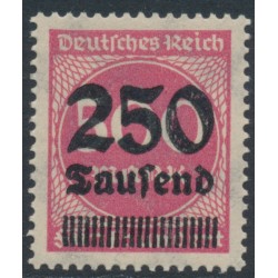 GERMANY - 1923 250Tausend on 500Mk red Numeral, thick paper, MNH – Michel # 295z