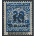 GERMANY - 1923 10Milliarden on 20Millionen Mk blue Numeral, misplaced o/p, MH – Michel # 335A