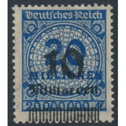 GERMANY - 1923 10Milliarden on 20Millionen Mk blue Numeral, misplaced o/p, MH – Michel # 335A