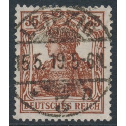 GERMANY - 1919 35pf red-brown Germania, used – Michel # 103b
