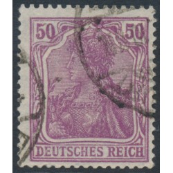 GERMANY - 1920 50pf grey-lilac Germania, type I, used – Michel # 146I