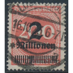 GERMANY - 1923 2Millionen on 200Mk brown-red Numeral, used – Michel # 309b