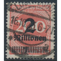 GERMANY - 1923 2Millionen on 200Mk brown-red Numeral, used – Michel # 309APb