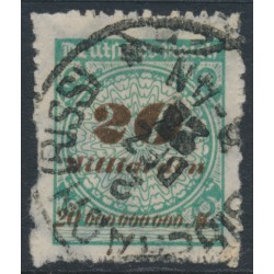 GERMANY - 1923 20Milliarden Mk green/brown Numeral, rouletted, used – Michel # 329B