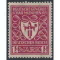 GERMANY - 1922 1¼Mk brown-carmine Industry Exhibition, MNH – Michel # 199c