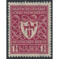 GERMANY - 1922 1¼Mk brown-carmine Industry Exhibition, MNH – Michel # 199c