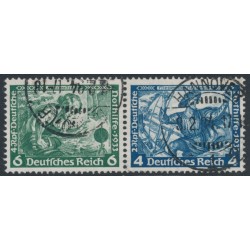 GERMANY - 1933 6pf green + 4pf blue Wagner, booklet pair, used – Michel # SK19