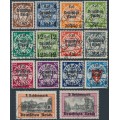 GERMANY - 1939 Overprints on Danzig issues set of 14, used – Michel # 716-729