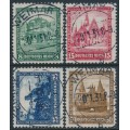 GERMANY - 1931 Famous Buildings Charity set of 4, used – Michel # 459-462