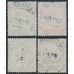 GERMANY - 1931 Famous Buildings Charity set of 4, used – Michel # 459-462