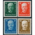 GERMANY - 1927 President Hindenburg set of 4, MH – Michel # 403-406