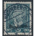 GERMANY - 1924 80pf green Heinrich von Stephan o/p Dienstmarke, used – Michel # D113