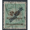 GERMANY - 1923 20Milliarden Numeral o/p Dienstmarke, used – Michel # D87