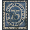 GERMANY - 1922 75pf deep violet-ultramarine Official, used – Michel # D69