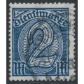 GERMANY - 1922 2Mk deep violet-ultramarine Official, used – Michel # D70