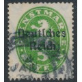 GERMANY - 1920 5pf green Bavarian Official o/p Deutsches Reich, used – Michel # D34
