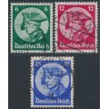 GERMANY - 1933 Opening of the New Parliament set of 3, used – Michel # 479-481