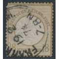 GERMANY - 1872 18Kr ochre-brown Small Shield, used – Michel # 11