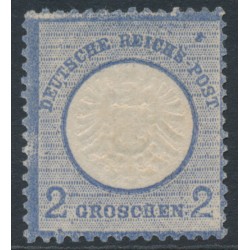 GERMANY - 1872 2Gr ultramarine Large Shield, MH – Michel # 20