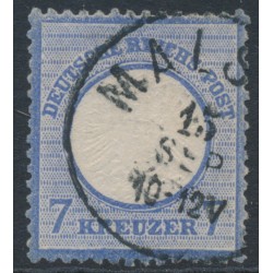 GERMANY - 1872 7Kr ultramarine Large Shield, used  – Michel # 26