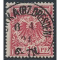 GERMANY - 1893 10pf red Imperial Eagle, used – Michel # 47ca