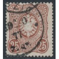 GERMANY - 1875 25pf reddish brown Imperial Eagle, used – Michel # 35a