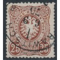 GERMANY - 1875 25pf reddish brown Imperial Eagle, used – Michel # 35a