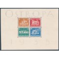 GERMANY - 1935 OSTROPA Stamp Exhibition S/S, MNG – Michel # Block 3 