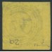BADEN - 1851 3Kr black on orange-yellow Numeral, imperforate, used – Michel # 2a