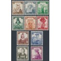 GERMANY - 1935 Regional Costumes set of 10, MH – Michel # 588-597