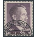 GERMANY - 1944 2M violet Definitive, perf. 14:14, used – Michel # 800B