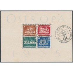GERMANY - 1935 OSTROPA Stamp Exhibition S/S, used – Michel # Block 3 