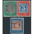WEST GERMANY / BRD - 1949 Stamp Anniversary set of 3, used – Michel # 113-115