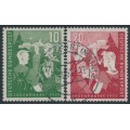 WEST GERMANY / BRD - 1952 Youth Hostels set of 2, used – Michel # 153-154