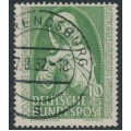 WEST GERMANY / BRD - 1952 10+5pf green Museum, used – Michel # 151