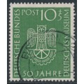 WEST GERMANY / BRD - 1953 10+5pf green Museum, used – Michel # 163