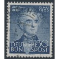 WEST GERMANY / BRD - 1953 30pf blue Justus von Liebig, used – Michel # 166