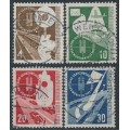 WEST GERMANY / BRD - 1953 Traffic Exhibition set of 4, used – Michel # 167-170
