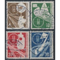 WEST GERMANY / BRD - 1953 Traffic Exhibition set of 4, used – Michel # 167-170