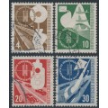 WEST GERMANY / BRD - 1953 Traffic Exhibition set of 4, used – Michel # 167-170