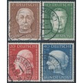 WEST GERMANY / BRD - 1954 Helfer der Menschheit set of 4, used – Michel # 200-203