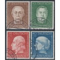 WEST GERMANY / BRD - 1954 Helfer der Menschheit set of 4, used – Michel # 200-203