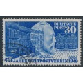 WEST GERMANY / BRD - 1949 30pf blue UPU, used – Michel # 116