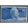 WEST GERMANY / BRD - 1949 30pf blue UPU, used – Michel # 116