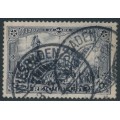 GERMANY - 1900 3Mk deep violet REICHSPOST, type I, used – Michel # 65I