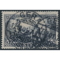 GERMANY - 1900 3Mk deep violet REICHSPOST, type I, used – Michel # 65I